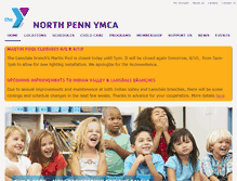 Tablet Screenshot of northpennymca.org